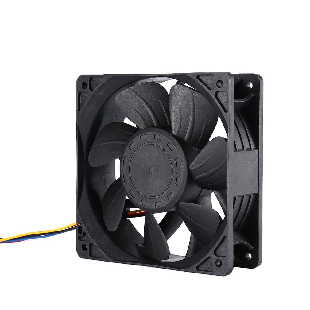 7500RPM Cooling Fan Replacement 4-pin Connector For Antminer Bitmain S7 S9 Black 