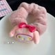 thumbnail image 4 of Sanrio-Diadema elástica de felpa para niña, diadema de animales de dibujos animados, Melody Kuromi ellokitty, lazo para el pelo esponjoso, accesorios de cuerda, 4 of 4