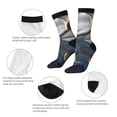 thumbnail image 3 of Yiaed Mountain White Dragon Print Great elasticity Crew Socks Sports socks for Men and Women, 3 of 5