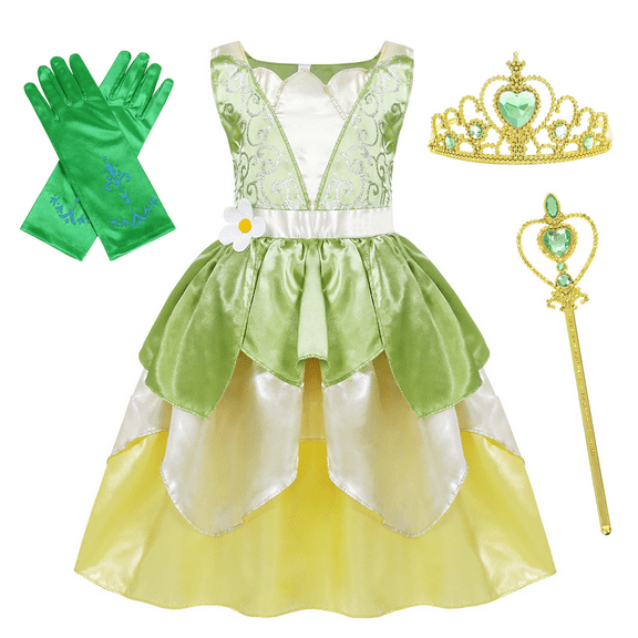AoDai Luxurious Princess Frog Costume - Little Girl Dress - Role-playing Halloween Party Attire