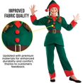 thumbnail image 4 of Fun Shack Disfraz de elfo para niños y niñas, disfraz de elfo festivo para niños, disfraz de elfo festivo, talla grande, 4 of 5