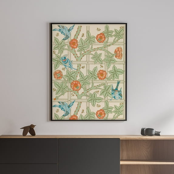 Trellis - 1834-1896 | William Morris | Premium Fine Art Print | 19th Century British | Arts and Crafts | Botanical | Plant Art | Nature art