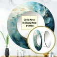 thumbnail image 3 of Designart "VORTEXs Celestial I" Abstract Spirals Round Mirror Wall Décor Coastal - Large Beige Round Mirror - Round Mirror 36" x 36" Inch, 3 of 5