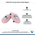 thumbnail image 6 of CTM Girl's Fuzzy Unicorn Slide Slippers, 6 of 6