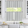 thumbnail image 6 of Lapalife Kitchen Curtains 23 inch Blackout Tier Curtains Rod Pocket Farmhouse Cafe Curtains Short Curtains, Gray, 2 Panels, 6 of 6