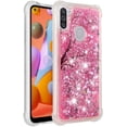 thumbnail image 2 of Compatible with Samsung Galaxy A11 Case Liquid Glitter Cute Stylish Slim TPU Silicone Quicksand Sparkle Shockproof for Women Girls Protective Case for Samsung Galaxy A11 Cherry Blossoms YB, 2 of 13