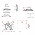 thumbnail image 3 of 4000 Pulsadores Táctiles SMD de 4 X 4 X 1,7 mm, Tipo Microinterruptor, con Cabezal de Cobre y ., 3 of 5