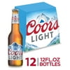 Coors Light Beer, 12 Pack, 12 fl oz Glass Bottles, 4.2% ABV, Domestic Lager