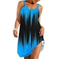 thumbnail image 5 of gakvbuo Summer Beach Cover Up Dresses For Women Casual Crew Neck T Shirt Dress Sleeveless Sundress Tank Mini Dress, 5 of 6