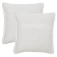 thumbnail image 3 of Safavieh Flayn 20" x 20" Contemporary Faux Fur Decorative Pillows, White (Set of 2), 3 of 4