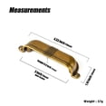 thumbnail image 3 of Goo-Ki 3''(76 MM) Hole Centers Antique Brass Cabinet Handles, Luxury Zinc Alloy Cabinet Cup Pulls for Dresser,Drawer,and Cupboard, 6 Pack, 3 of 7