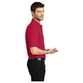 thumbnail image 3 of Port Authority Men's Silk Touch Classic Comfortable Polo Shirt Red Large, 3 of 3