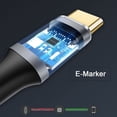 thumbnail image 2 of USB C 10Gbps Cable USB 3.1 Type C 100W Data Cable with E-Marker for Laptop Phone 1.5M, 2 of 6