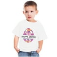 thumbnail image 4 of YABCSAZ Baby Boys Girls Easter Tops Cotton for Short Sleeve Bunny Eggs Tops Summer Casual Crewneck Tee Shirt Kids Loose Tops Soft Comfy Shirts Toddler Baby Outfits Size 13 T, 4 of 4