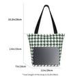thumbnail image 3 of Salouo Scottish Checkered for Shoppers Tote for Women Foldable Handbags with Big Capacity Casual One-Shoulder Shopping Bag Hobo Bags Fit for Office/Shopping/Park, 3 of 6