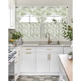 thumbnail image 4 of Watercolor Forest Sage Green Swag Curtains for Living Room/Bedroom Windows, Abstract Art Modern Trees Kitchen Curtains and Valances Set 36 Inch Length, Light Filtering Swags Valance Curtain Panels, 4 of 5