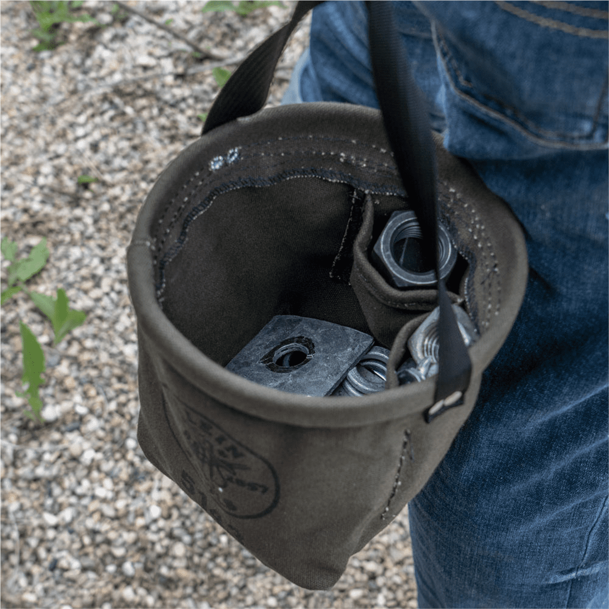 Klein Tools 5143 Canvas Tapered-Bottom Bag