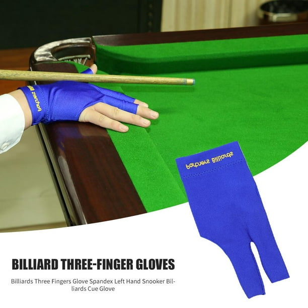 1pcs Billard Trois Gants à Doigts Anti Dérapant Snooker Billiard Cue Gant  Accessoires de billard pour Wo
