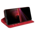 thumbnail image 3 of Pour Sony Xperia 1 Iv Étui de Protection pour Téléphone Portable à Ouverture Gauche et Droite, Rouge, 3 of 5
