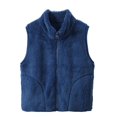 thumbnail image 3 of GYRATEDREAM Boys Girls Polar Fleece Vest Jacket Kids Ligntweight Coat Zipper Closure Sleeveless Outwear Tops for 4-12Y, 3 of 7