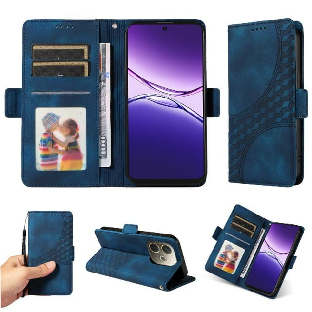 Funda GANGXUN para OPPO A5 Pro con diseño acolchado elegante, cuero PU, protección total y ajuste preciso