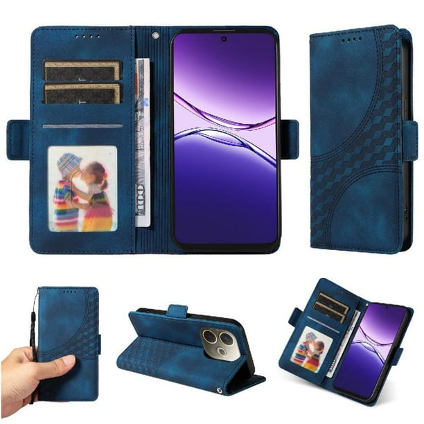 Funda GANGXUN para OPPO A5 Pro con diseño acolchado elegante, cuero PU, protección total y ajuste preciso