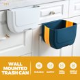 thumbnail image 4 of Houderco Bote De Basura Para Cocina Colgante Azul De Espacio Moderno Y Plegable, 4 of 8