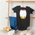 thumbnail image 4 of cute Baby Penguin Fake Tuxedo Romper Boys or Girls Infant Baby Brisco Brands 12M, 4 of 6