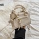 thumbnail image 4 of Minibolso blanco para fiestas y aventuras diarias, elegante bolso de hombro cuadrado de cuero PU de tamaño único, 4 of 8