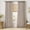 Burlywood Birch, variant on Pinch Pleated Thick Linen Curtains 90 Inches Long 2 Panels for Living Room Bedroom, Memory Trained Pinch Pleat Drapes Back Tab Light Filtering Natural Ivory Cream Window Curtains with Hooks