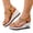 Gold, variant on Womens Sparkly Rhinestones Wedge Sandals Elastic Back Strap Open Toe Platform Sandal Lightweight Party Dress Shoes