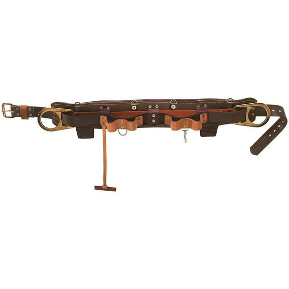 Klein Tools 5282N-27D 46 in. to 54 in. Body Belt Style #5282N - Brown