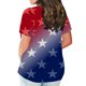 thumbnail image 4 of Fiudx Ofertas Flash Artículos En Oferta Top Informal de Gran Tamaño con Cuello Redondo para Mujer, Top de Manga Corta con Estampado de Independencia Degradado Sexy de Verano, Regular, 4 of 6