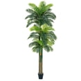 thumbnail image 7 of 10ft Tall Triple Golden Cane Palm Large Artificial Palm Tree, Faux Fake Silk Palm Plants for Outside Big House Living Room Patio Pool Home Office Living Room Yard 1 Pack, 7 of 7