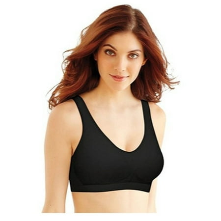 Bali Comfort Revolution Foam Wirefree Bra Molded Cups Shapes All Around Comfort Flex Fit - XS Black