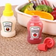 MVNSFEW Mini Portable Bottle Dressing Ketchup Bottle Seasoning Bottle