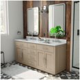 thumbnail image 2 of Dreamline VFDX722234SWMLK Dexterity 72" Free Standing Double Basin Vanity Set - Wood, 2 of 7