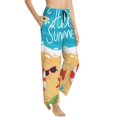 thumbnail image 6 of Salouo Hello Summer1 Print Women's Pajama Pants Casual Loose Sweatpants PJs Flowy Pants Drawstring Palazzo for Women Wide Leg Pants Lounge Pajama -XX-Large, 6 of 8