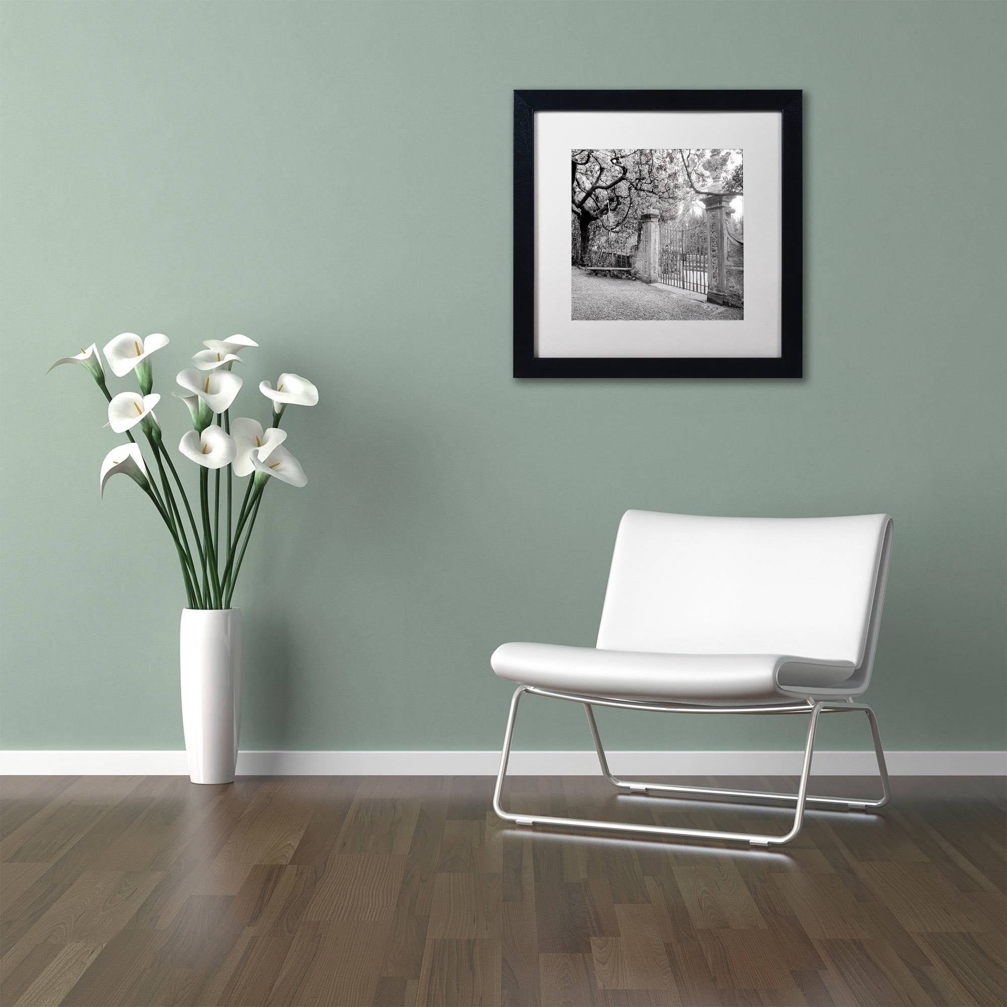 Trademark Fine Art "Firenze I" Canvas Art by Alan Blaustein, White Matte, Black Frame