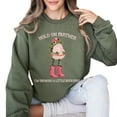 thumbnail image 2 of Hold On Partner I’m Growing A Little Buckaroo Sweatshirt – Funny Cowboy Frog Pregnancy Sweater, Gift for New Moms, 2 of 7