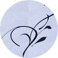 thumbnail image 1 of Ahgly Company Indoor Round Patterned Lavender Blue Area Rugs, 8' Round, 1 of 6