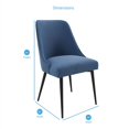 thumbnail image 5 of Steve Silver Colfax Side Dining Chair in Blue Fabric, 5 of 5