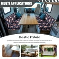 thumbnail image 3 of XYZCANDO Father Christmas RV Dinette Cushion Covers, RV Booth Seat Cover Stretchable Camper Cushion Couch Covers Washable Slipcovers for Camper Car Bench 1 Backrest & 1 Bench, 3 of 7