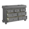 thumbnail image 4 of Oxford Baby Weston 7 Drawer Dresser Dusk Gray, 4 of 6