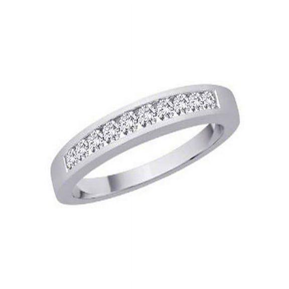 .25 Carat Women Diamond Wedding Band Ring on 10k White Gold