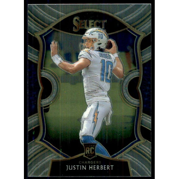 Select 2020 Justin Herbert Concourse Single Sports Card #44 (Rookie Card)