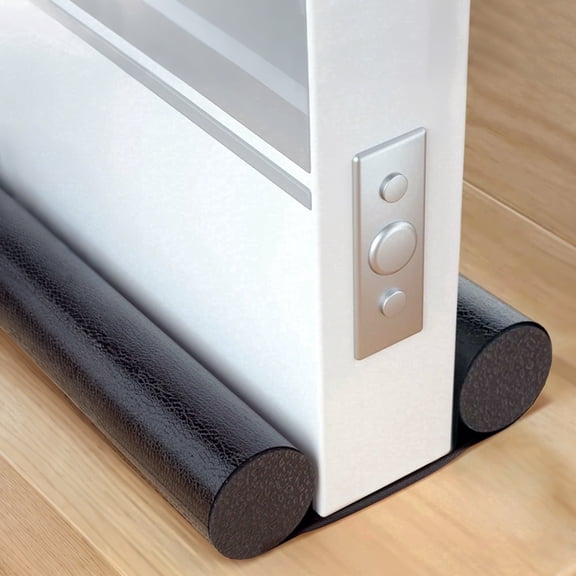 Under Door Draft Stopper, ReLuien Blocker Adjustable Door Sweeps, 2" Foam Strip for Doors 32" to 36", Black