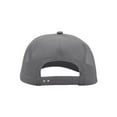 thumbnail image 3 of Top Headwear Mens Cotton Twill Trucker Hat - 5 Panel Snapback Cap, Grey, 3 of 4