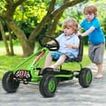 thumbnail image 3 of Patiojoy Kart à Pédales pour Enfants à 4 Roues avec Siège Ajustable et Frein à Main Vert, 3 of 6