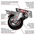 thumbnail image 3 of Paquete de 8 unidades Best Service de Caster Wheels Online con doble freno de 3 pulgadas, 3 of 9